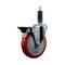 Service Caster 5'' Red Poly Swivel 1'' Expanding Stem Caster with Brake SCC-EX20S514-PPUB-RED-PLB-1 - alternate 1
